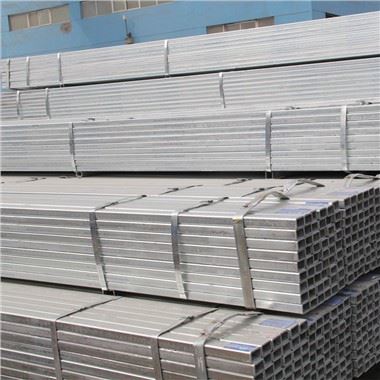 Ms rektangilè Hollow cho galvanize Steel Tib