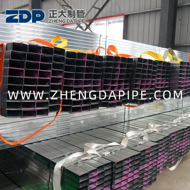 20X40 200X400 Pre Galvanzied Rektangilè Tiyo