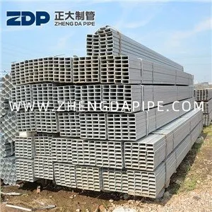 ASTM A500 Pre Galvanzied Rektangile Tiyo