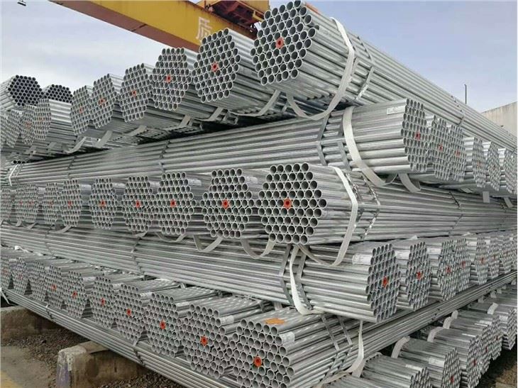 1.5 pous echafodaj bilding ERW Ms Steel tiyo ak tib 48.3mm -48.6mm EN39/BS1139