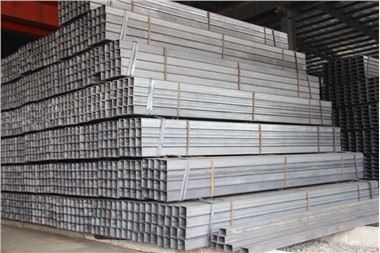 Ms rektangilè Hollow Gi tiyo galvanize Steel Tib